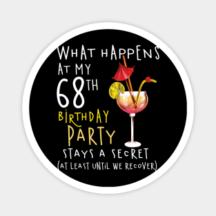 68Th Birthday - What Happens 68Th Birthday Magnet